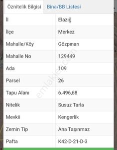 Arsa-Tarla