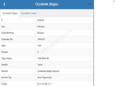 Arsa-Tarla