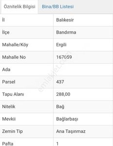 Arsa-Bağ & Bahçe