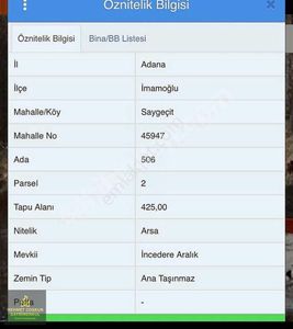 Arsa-Konut İmarlı