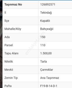 Arsa-Tarla