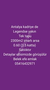 Arsa-Konut İmarlı