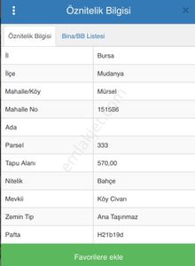 Arsa-Bağ & Bahçe
