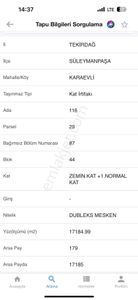 Arsa-Konut İmarlı
