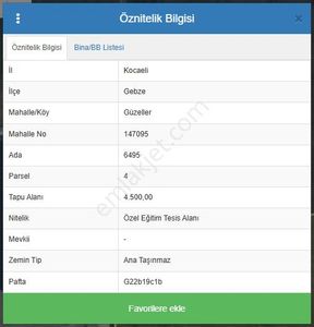 Arsa-Okul (Eğitim Tesisi)