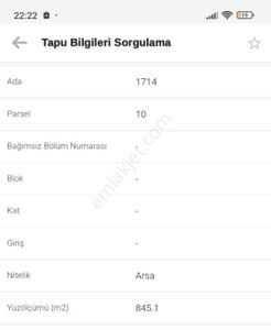 Arsa-Konut İmarlı
