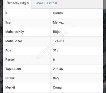 Arsa-Bağ & Bahçe