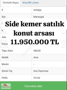 Arsa-Konut İmarlı