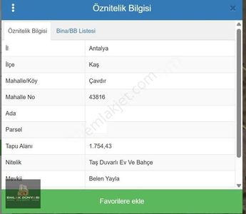 Arsa-Bağ & Bahçe