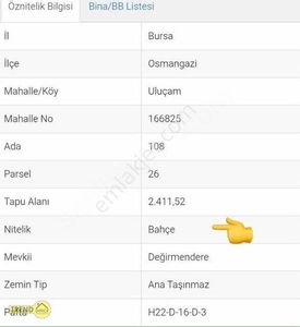Arsa-Bağ & Bahçe