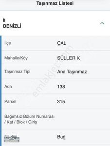 Arsa-Bağ & Bahçe