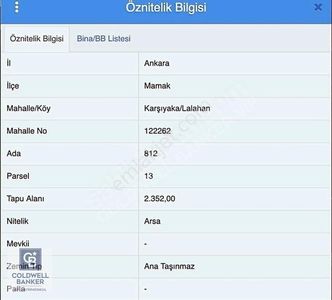 Arsa-Konut İmarlı