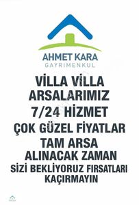 Arsa-Villa İmarlı