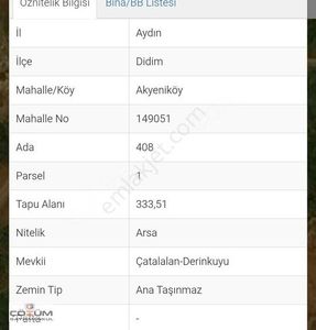 Arsa-Konut İmarlı