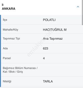 Arsa-Tarla
