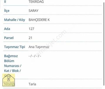 Arsa-Tarla
