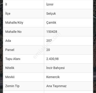 Arsa-Bağ & Bahçe