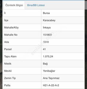 Arsa-Bağ & Bahçe