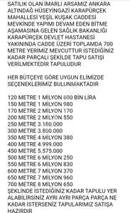 Arsa-Konut İmarlı