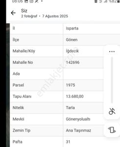 Arsa-Tarla