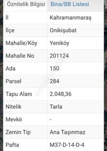 Arsa-Tarla