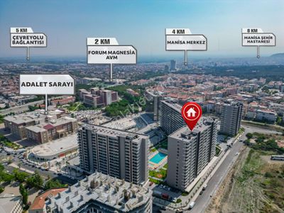 Manisa Meydan Lüks Eşyalı 2+1 Kiralık Daire