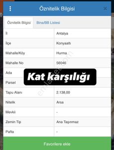 Arsa-Konut İmarlı