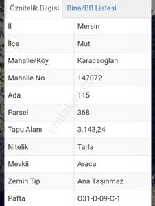 Arsa-Tarla
