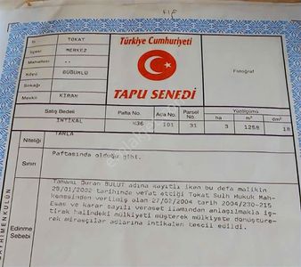 Arsa-Bağ & Bahçe