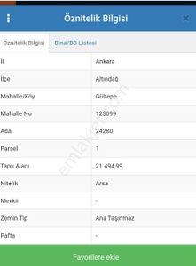 Arsa-Özel Kullanım