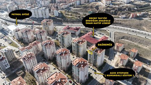 E.gökal Kiralık İmamhatip Meydanı Toki 3+1 Full Yapılı ! Ara Kat