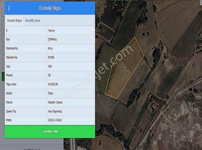 Kılıç'ta Osgb Karşısı 19 Dönüm Tarlamız Uygun Fiyata Satılıktır.