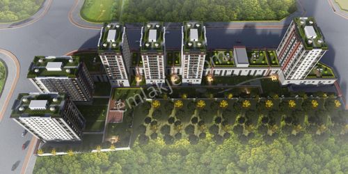 Palmiye Evleri 3 Sitesinde Önü Açık Yüksek Kat Satılık 2+1 Daire