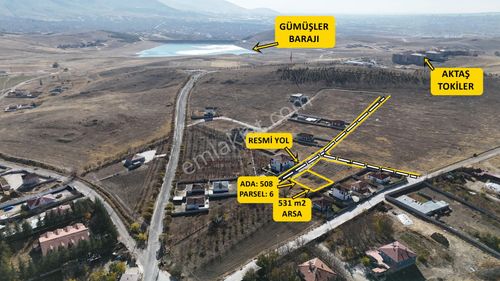 E.gökal Aktaş Yazlık Bölgesi Yola Cepheli 531 M2 Mükemmel Konum