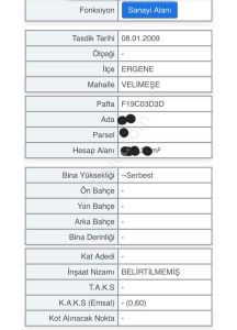 Arsa-Sanayi İmarlı