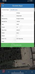 Kaçmaz Fırsat! Döşemealtı"nda 335 M² Arsa