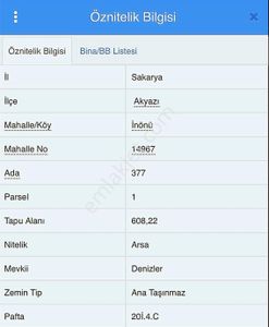 Yön Group'tan İnönü Mh'de Satılık Arsa