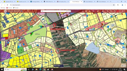 Temelli Beyobasın Da Eskişehir Yolu Yakını Tek Tapu Kupon Arsa