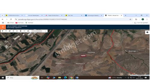 Türkonası Mah. De Yatırıma Uygun 2120 M2 Satılık Tarla Hissesi