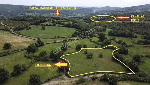 Balnova Dan Balya Çakallarda 6838 M2 Satılık Tarla