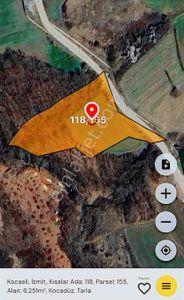 Kocaeli İzmit Kısalar Mevkii Satılık 6.251 M2 Arsa