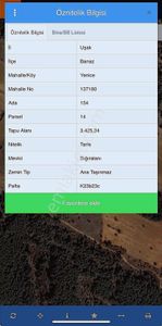 Uşak Banaz Yenice 3.425 M2 Tek Tapu Mülk