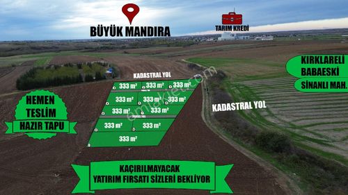 Kırklareli Babaeski Resmi Yol Cepheli Parseller