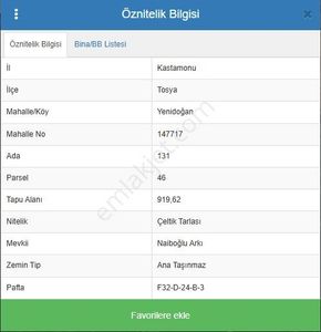 Fırsat !!!!! Tosya Yenidoğan'da Satılık Çeltik Tarlası