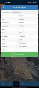 Isparta İleydağı Acil Satılık Al Sat Rakamına Tek Tapu Tarla