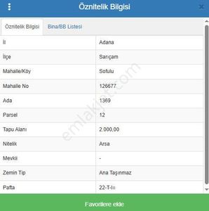 *%30 *kat Karşılığı *tek Tapu *sofulu İmarlı 2.000 M2 1369ada 12 Parsel Ve 1286 M2 1386ada 1parsel