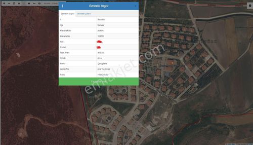Manyas Atatürk Mahallesinde 900m2 Satılık Arsa