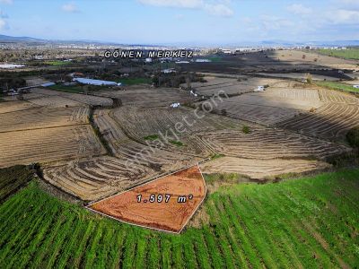 Gönen Plevne Mah. Sulama Kanalı Yanı Satılık 1.597 M² Tarla