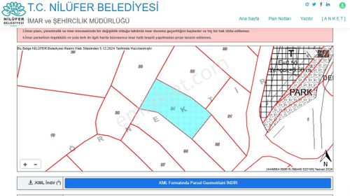 Kayapa Organize Sanayi Bölgesine Komşu 165 M2 Yatırımlık Arazi