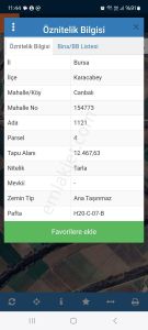 Karacabey Canbalı Mahallesinde Yola Cephe 12500 M2 Satılık Tarla